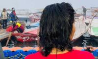 Hima Das takes a dip in Ganga at Maha Kumbh