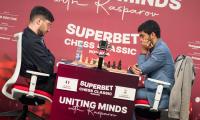 Praggnanandhaa holds nerve to stay on top, Gukesh falls