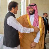 Imran Khan with Mohammed bin Salman