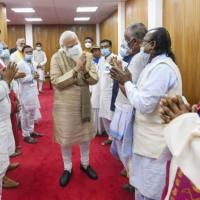 PM Modi meets people from the Matua community in Bengal