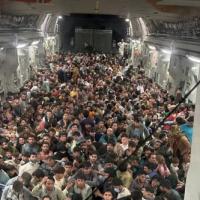 A US plane carrying 640 Afghans to Qatar from Kabul