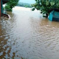 Submerged homes in Ratnagiri