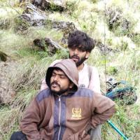 The two trekkers on the mountain rescued by ITBP
