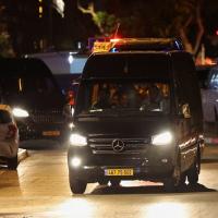 A vehicle carrying hostages released by Hamas arrives at Sheba Medical Center, in Ramat Gan, Israel/Ronen Zvulun/Reuters