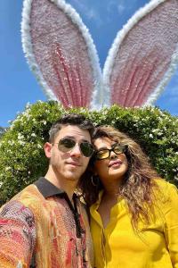 Priyanka-Nick Celebrate Easter in Heaven