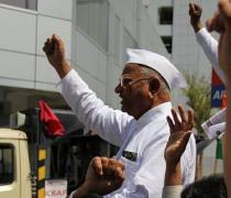 Anna Hazare begins fast unto death against corruption
