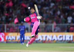 PIX: Jaiswal, Sandeep guide Rajasthan to win over MI