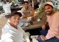 Jaiswal, Jurel, Washy Take A Coffee Break