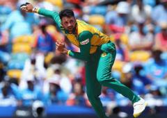 Maharaj suffers injury setback ahead of crucial series