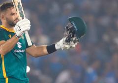 PIX: Markram century helps SA ace steep chase vs India