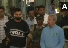 Rohit, Virat Get Heroes' Welcome in Nagpur