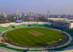 Gaddafi Stadium ready in record time!