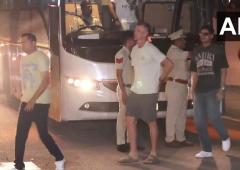 PIX: Gill & Co reach Gambhir's residence for dinner