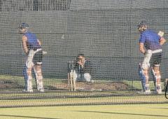 PIX: Kohli, Rohit hit nets in Perth, oblige Pak fan
