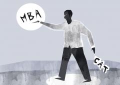 Can my son do his MBA without giving CAT?