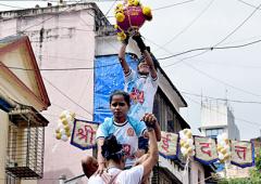 Lady Govindas Celebrate Dahi Handi