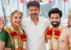 Vijay At Keerthy Suresh's Wedding