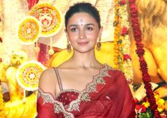 Alia Joins Kajol-Rani At Durga Puja