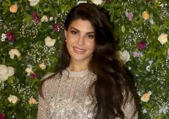 Jacqueline Goes Silver For Diwali Party