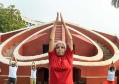 When the Finance Minister did Yoga