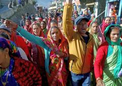 Amid crisis, Joshimath residents protest against NTPC