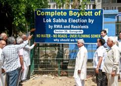 Gurugram Residents Boycott LS Polls