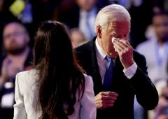 Biden Sheds A Tear Before DNC Speech