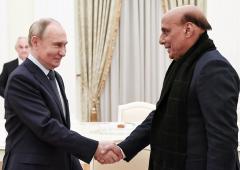 Putin Seems Pleased To Meet Rajnath