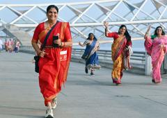 Who Says You Can't Run In A Saree?