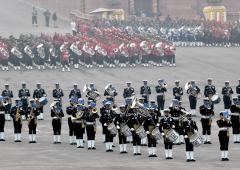 Military bands regale audience at 'Beating Retreat'
