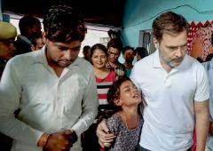 Rahul Meets Hathras Stampede Victims