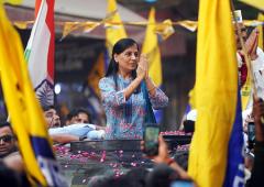 Sunita Kejriwal Does A Road Show
