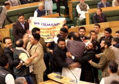 Massive brawl, JSR slogans: High drama in JK assembly