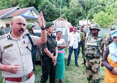 Manipur DGP Visits Drone-Bomb Area