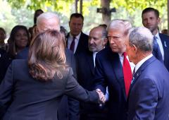 Kamala Shakes Hands With Trump At 9/11...