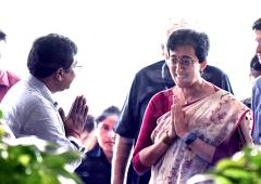 'Bharat' Atishi Takes Charge Of Delhi