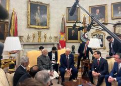 Who Accompanied Modi, Trump?