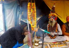 Kumbh Mela: Blessing From A Naga Sadhu