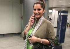 SPOTTED! Sania Mirza is back from Dubai