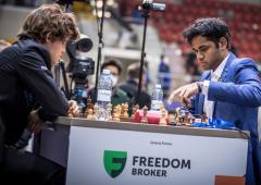 World Rapid Chess: Erigaisi in joint lead with Carlsen