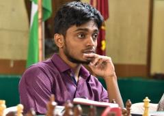 Chithambaram takes sole lead in Sharjah Masters chess