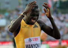 PIX: Olympic champ Wanyonyi storms to 800m win