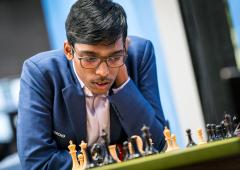 Praggnanandhaa holds World Champ; Gukesh draws 