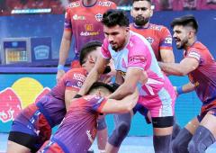 Rajput takes UP Yoddhas into semis of PKL Season 11