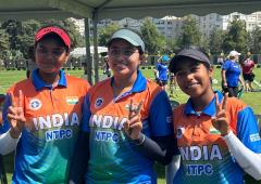 Indian women archers grab hat-trick of WC gold medals