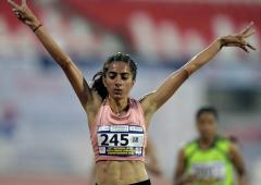 Deeksha sets new Indian record at LA athletics meet