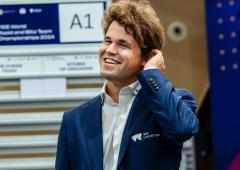 Magnus Carlsen takes sole lead in Tata Chess