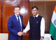 Sebastian Coe in India for 2036 Olympics talks