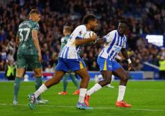 EPL PIX: Brighton stun Spurs; Chelsea, United held