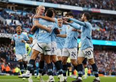 EPL PIX: Haaland strikes again! City top the table